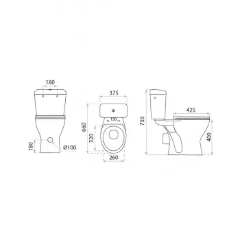 Kompakt WC Lavita ZETA 2.0